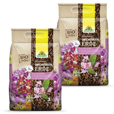 2 x Neudorff NeudoHum® OrchideenErde, 3 Liter