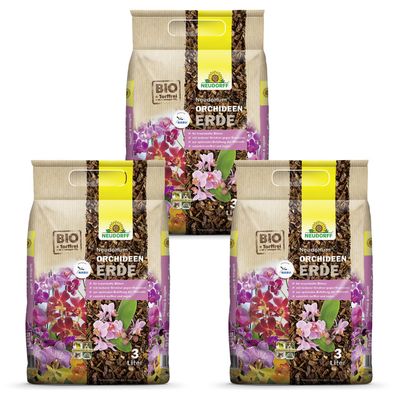 3 x Neudorff NeudoHum® OrchideenErde, 3 Liter