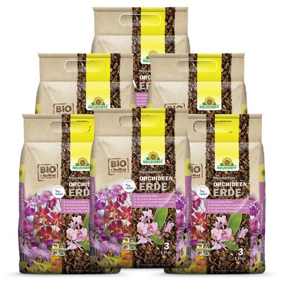 6 x Neudorff NeudoHum® OrchideenErde, 3 Liter