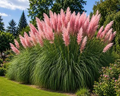 Cortaderia selloana pink, 10.000 Samen, Ziergras, Amerikanisches Pampasgras