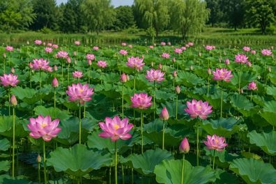 Nelumbo nucifera, 50 Samen, Winterhart, Indischer Lotus, heilige Lotusblume