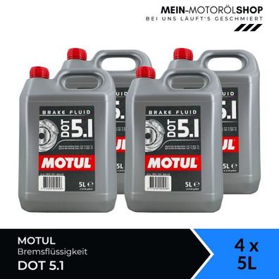 Motul DOT 5.1 Bremsflüssigkeit 4x5 Liter