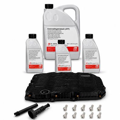 8L Automatikgetriebe Öl + Ölwanne Hydraulikfilter für Mercedes 9G-Tronic 725.0