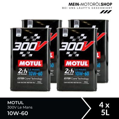 Motul 300V Le Mans 10W-60 4x5 Liter