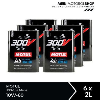 Motul 300V Le Mans 10W-60 6x2 Liter