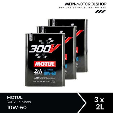 Motul 300V Le Mans 10W-60 3x2 Liter
