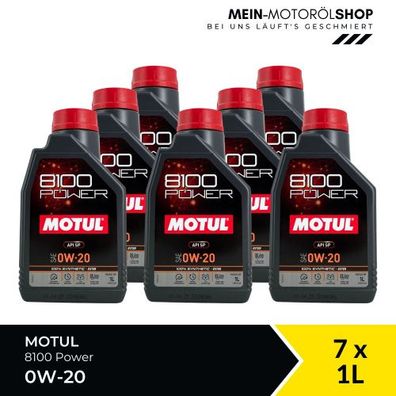 Motul 8100 Power 0W-20 7x1 Liter