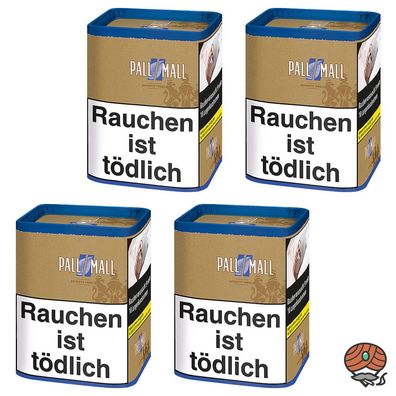 Pall Mall Authentic Blue / Blau Zigarettentabak / Stopftabak Dose 4x 71g