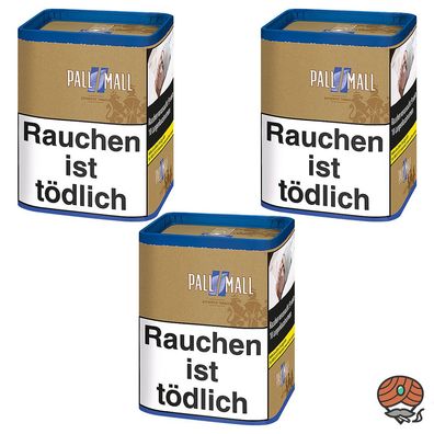 Pall Mall Authentic Blue / Blau Zigarettentabak / Stopftabak Dose 3x 71g