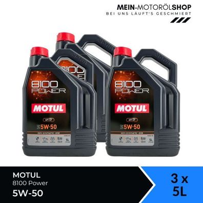 Motul 8100 Power 5W-50 3x5 Liter
