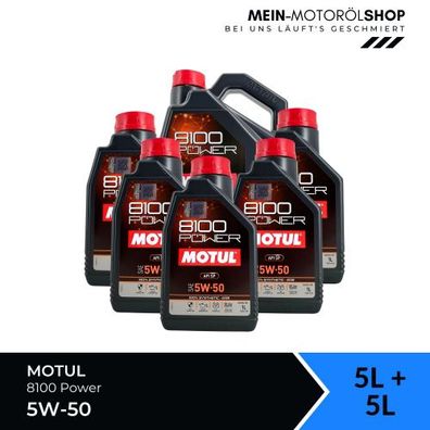 Motul 8100 Power 5W-50 5 + 5 Liter