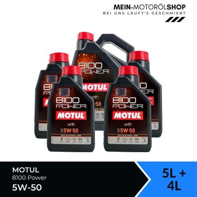 Motul 8100 Power 5W-50 5 + 4 Liter