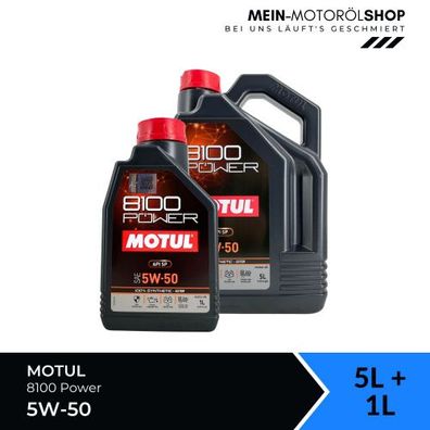 Motul 8100 Power 5W-50 5 + 1 Liter