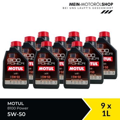 Motul 8100 Power 5W-50 9x1 Liter