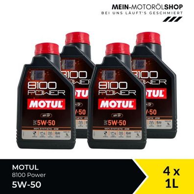 Motul 8100 Power 5W-50 4x1 Liter