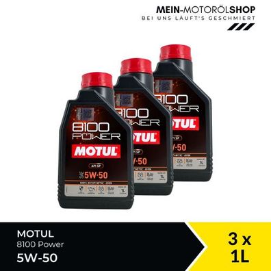 Motul 8100 Power 5W-50 3x1 Liter
