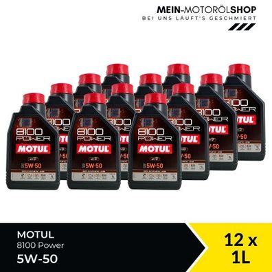 Motul 8100 Power 5W-50 12x1 Liter
