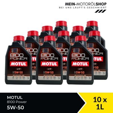 Motul 8100 Power 5W-50 10x1 Liter
