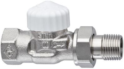 IMI Heimeier V-exakt II Thermostatventil-UT Rotguss vernickelt, Durchgangsform 3/8
