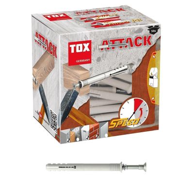 Nageldübel Attack für Holzbauteile von Tox 6 x 35 mm 50 Stück