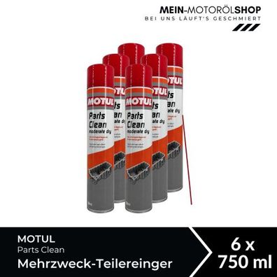 Motul Parts Clean Workshop Mehrzweck-Teilereinger 6x750 ML