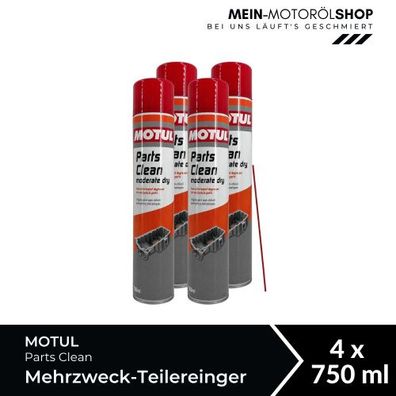 Motul Parts Clean Workshop Mehrzweck-Teilereinger 4x750 ML