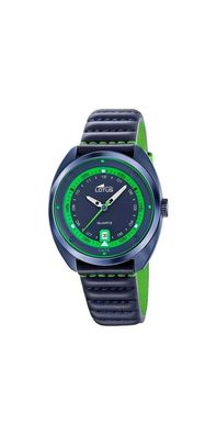 Lotus Herrenuhr Pulse Collection Blau Leder 19097/2