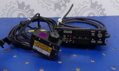 Keyence Messverstärker Laser Sensor Haupteinheit + Messkopf LV-21AP + LV-H32