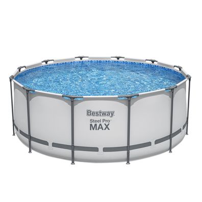 Steel Pro MAX™ Solo Pool ohne Zubehör Ø 366 x 122 cm, lichtgrau, rund