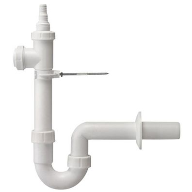 Haas Waschmaschinen-Siphon mit zwei Geräteanschlüssen 1 1/2" DN50