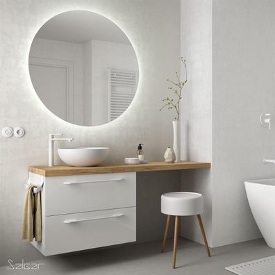Spiegel MOON 1000 Rounder Wandspiegel mit LED-leuchte (4, 4 W/m - 4000ºK.) IP 44 d 10