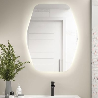Spiegel Organic 800 mit Led-Leuchte (4, 4 W/m - 4000ºK.) IP44 800 x 1000 mm