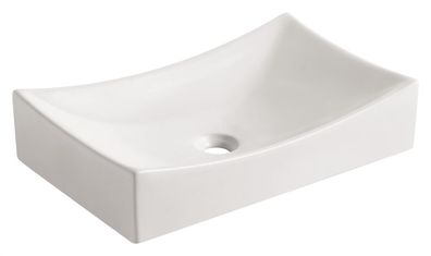 Beitz & Walz AqvaCeramica Aufsatzbecken eckig 540 x 345 mm weiß