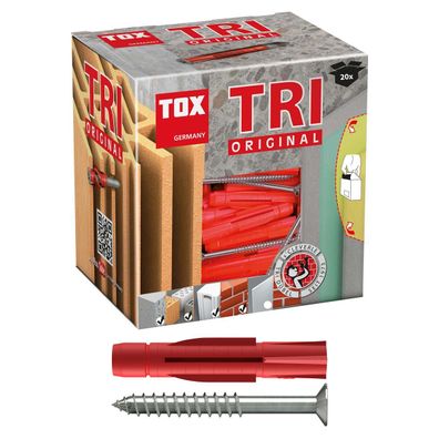 Allzweckdübel Tri das Original mit Schraube 10 x 61 mm 20 Stück
