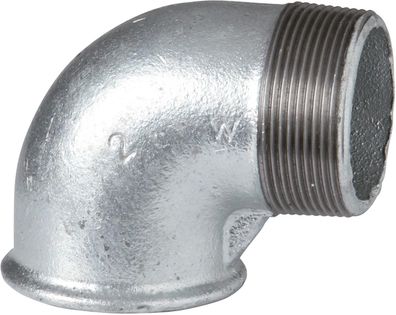 Temperguss Winkel Nr. 92 verzinkt, 90 Grad, I/A 1"
