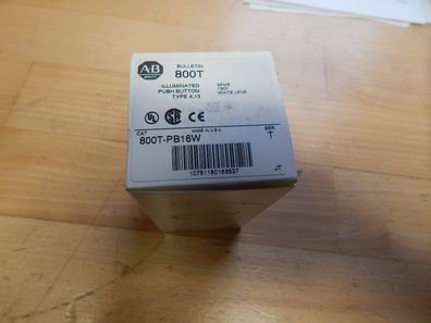 Allen Bradley CAT 800T-PB16W Push Button Neu