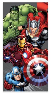 Avengers Assembly Badetuch für Kinder aus Baumwolle - 60 x 120 cm