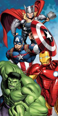 Avengers Power Badetuch für Kinder aus Baumwolle - 70 x 140 cm
