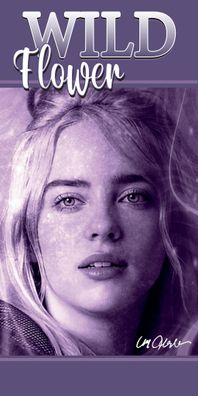 Billie Eilish Wild Flower Badetuch für Kinder aus Baumwolle - 70 x 140 cm