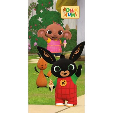 Bing Oh Yum Badetuch für Kinder aus Baumwolle - 70 x 140 cm