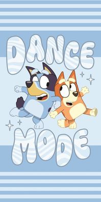 Bluey Dance Mode Badetuch für Kinder aus Baumwolle - 70 x 140 cm
