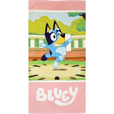 Bluey Nature Badehandtuch Badetuch für Kinder aus Baumwolle - 70 x 140 cm