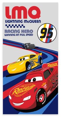 Disney Cars Full Speed Badehandtuch Badetuch für Kinder aus Baumwolle - 60 x