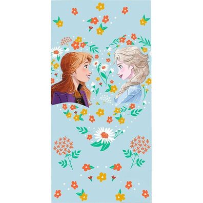 Disney Eiskönigin Flower Badetuch für Kinder aus Baumwolle - 70 x 140 cm