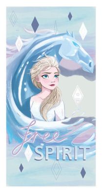 Disney Eiskönigin Ice Horse Badehandtuch, ( ) Badetuch für Kinder aus Polyester