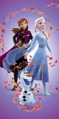 Disney Eiskönigin Leaves Magic Badetuch für Kinder aus Baumwolle - 70 x 140 cm