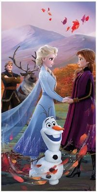 Disney Eiskönigin Wind Badetuch für Kinder aus Baumwolle - 70 x 140 cm