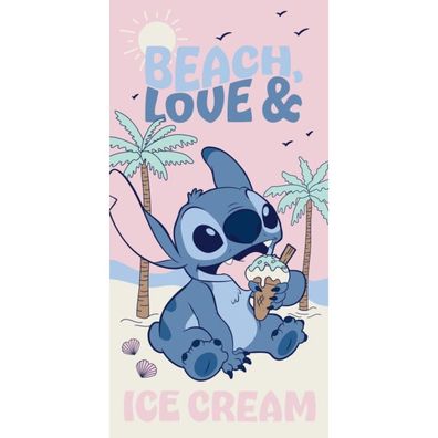 Disney Lilo und Stitch Beach Ice Cream Badelaken, (Fast Dry) Badetuch für