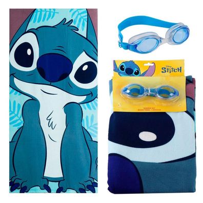 Disney Lilo und Stitch Cutie - und Schwimmbrillenset Badetuch-Set für Kinder