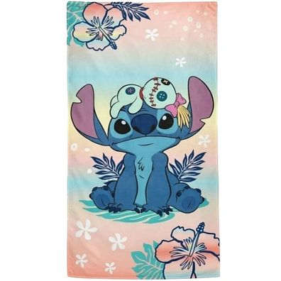 Disney Lilo und Stitch Flower Island , ( ) Badetuch für Kinder aus Polyester